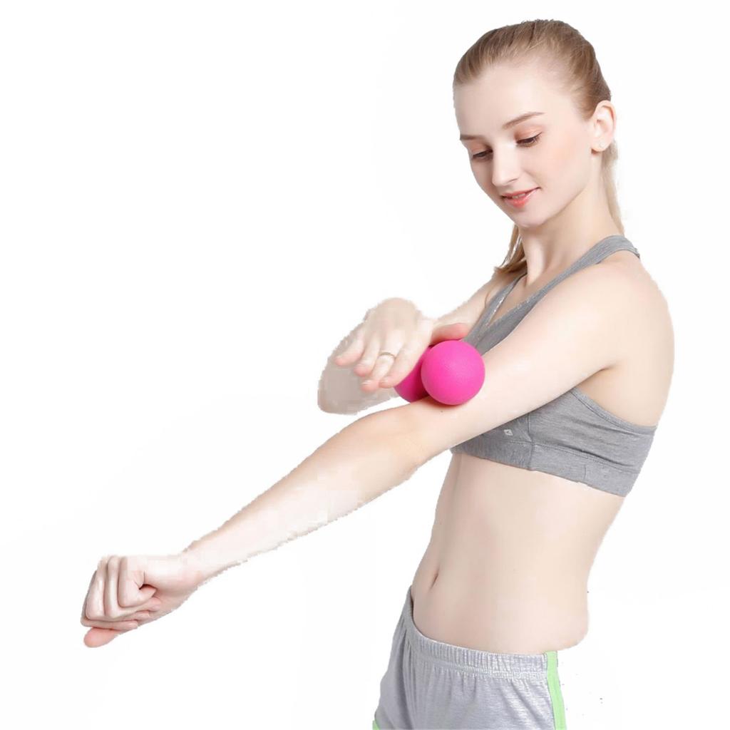 Peanut Lacrosse Ball Deep Tissue Mobility Ball Trigger Point Massage Orange