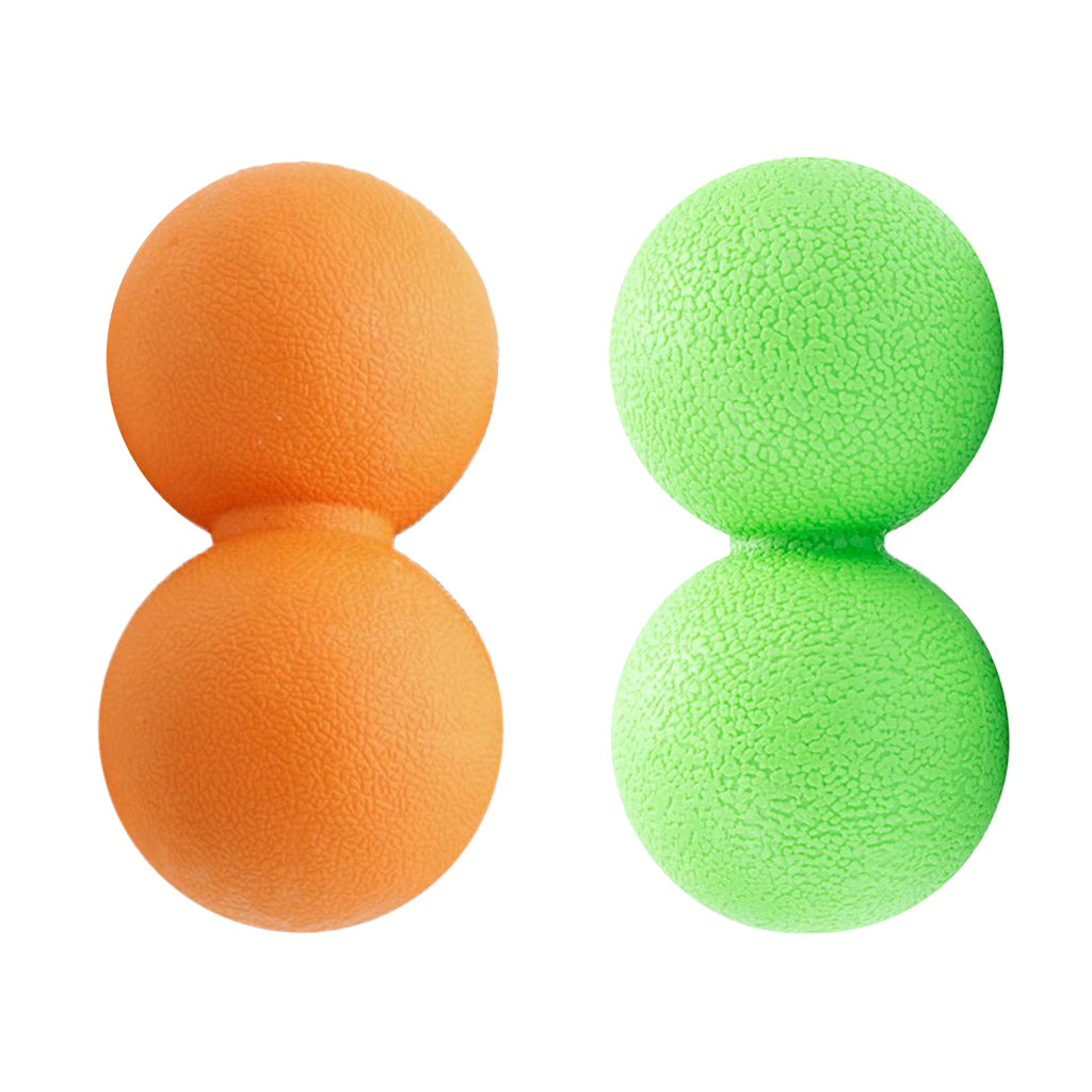 Peanut Lacrosse Ball Deep Tissue Mobility Ball Trigger Point Massage Orange