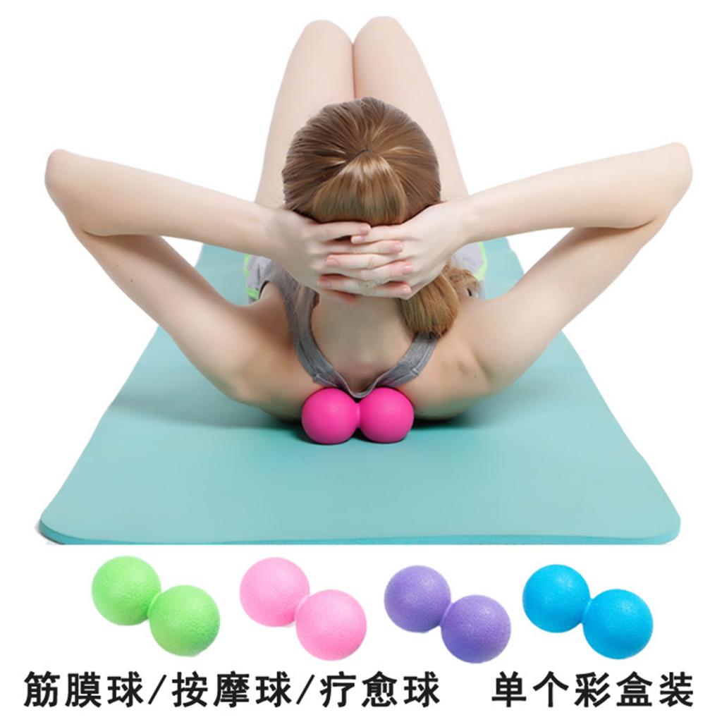 Peanut Lacrosse Ball Deep Tissue Mobility Ball Trigger Point Massage Orange