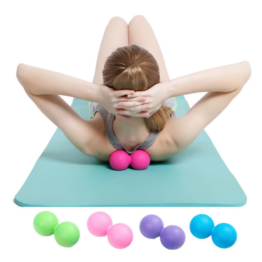 Peanut Lacrosse Ball Deep Tissue Mobility Ball Trigger Point Massage Orange