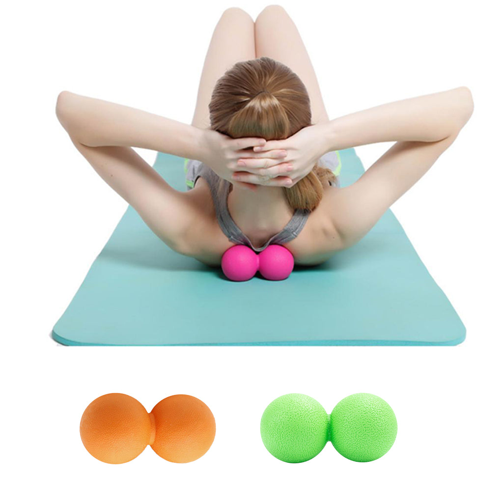 Peanut Lacrosse Ball Deep Tissue Mobility Ball Trigger Point Massage Orange