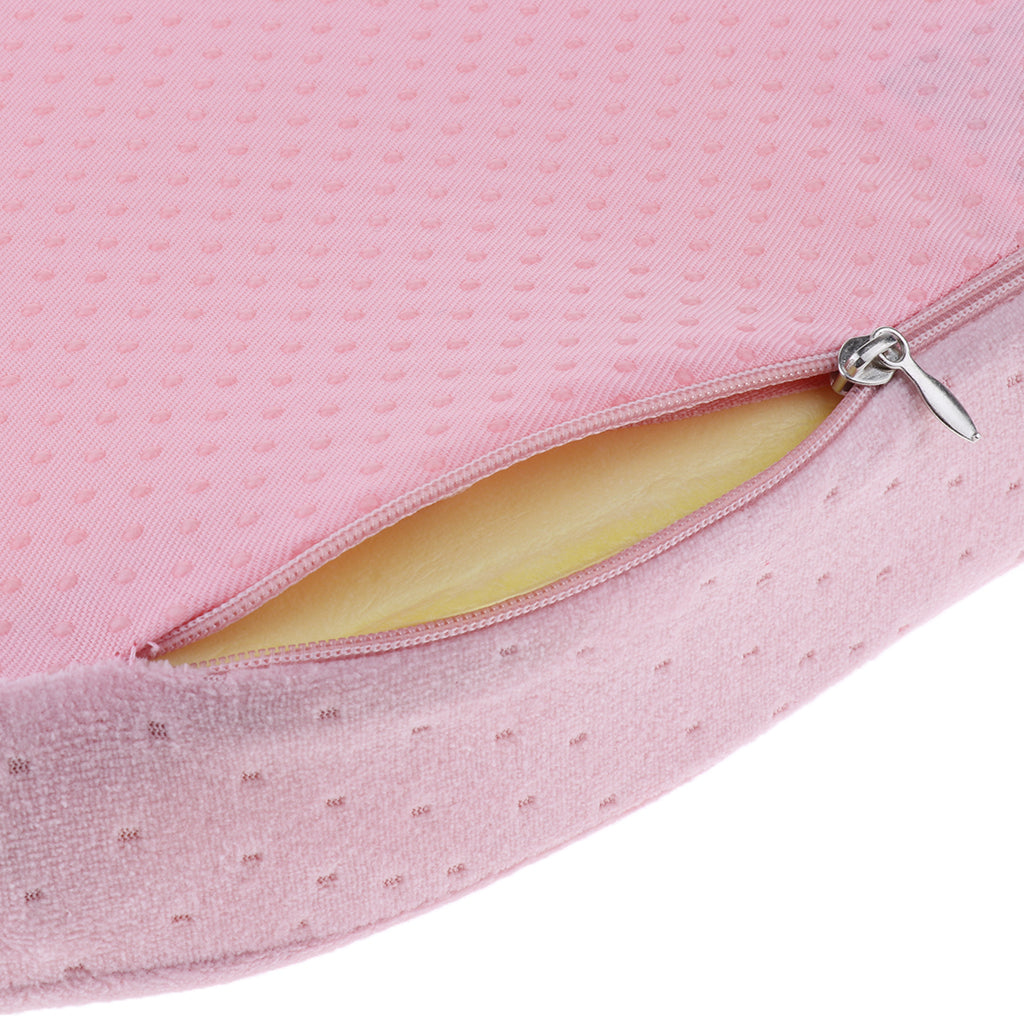 Comfort Memory Foam Chair Seat Cushion Pad Removable Zipper Cover Pink