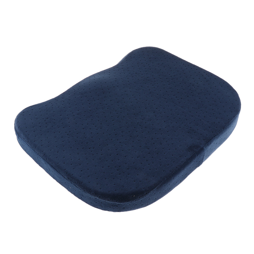 Comfort Memory Foam Chair Seat Cushion Pad Removable Zipper Cover Navy Blue