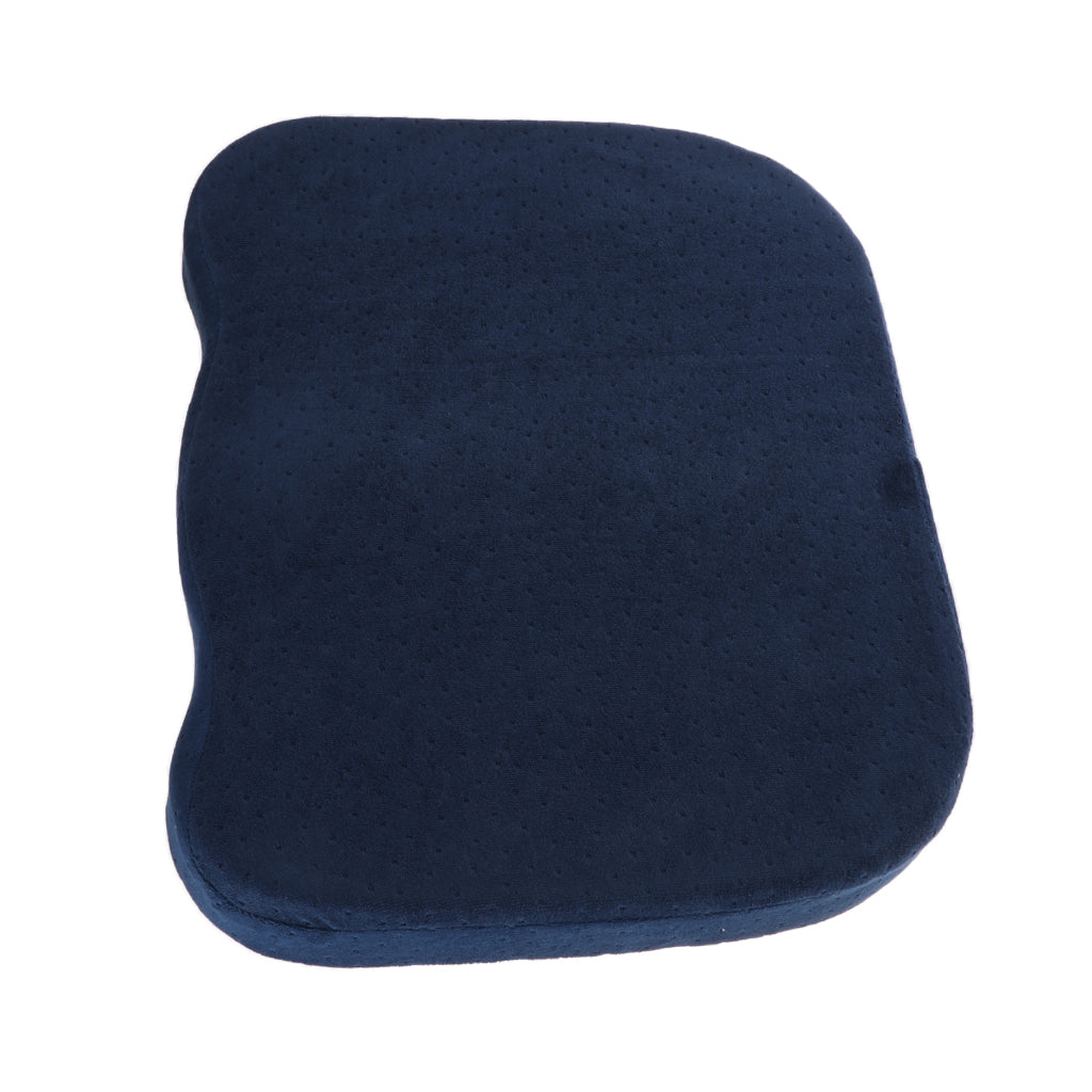 Comfort Memory Foam Chair Seat Cushion Pad Removable Zipper Cover Navy Blue