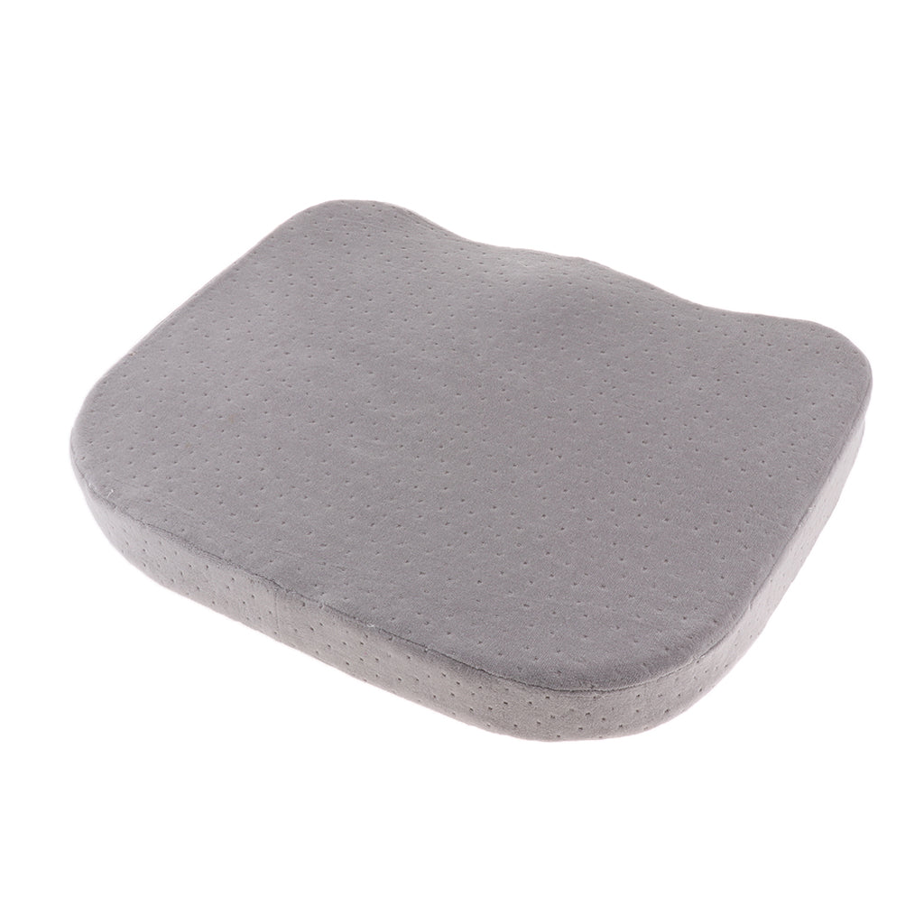 Comfort Memory Foam Chair Seat Cushion Pad Removable Zipper Cover Gray