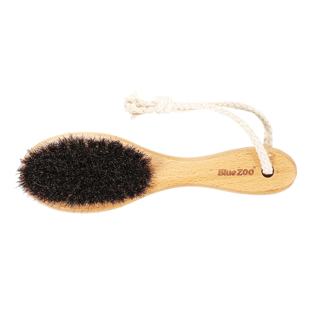 Men Barber Beard Mustache Facial Hair Grooming Styling Brush Tool Wood