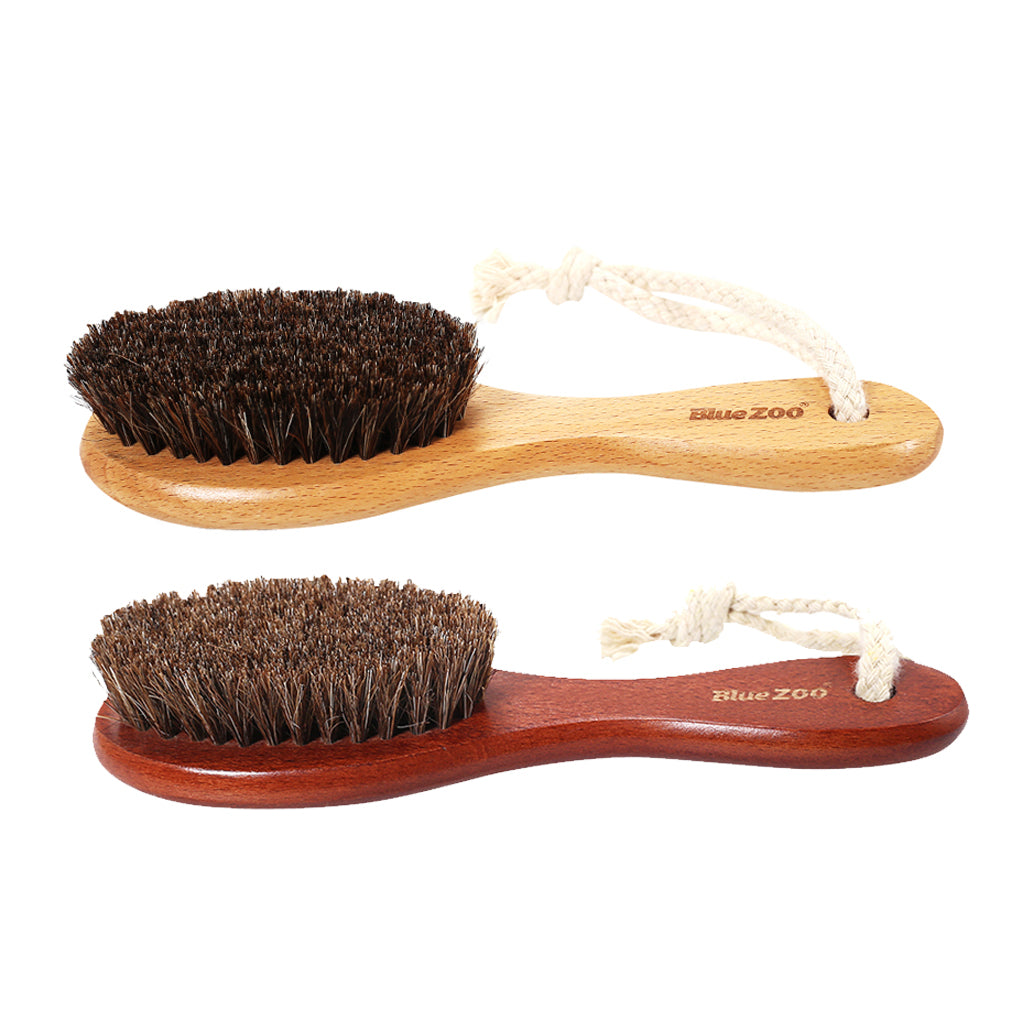 Men Barber Beard Mustache Facial Hair Grooming Styling Brush Tool Wood