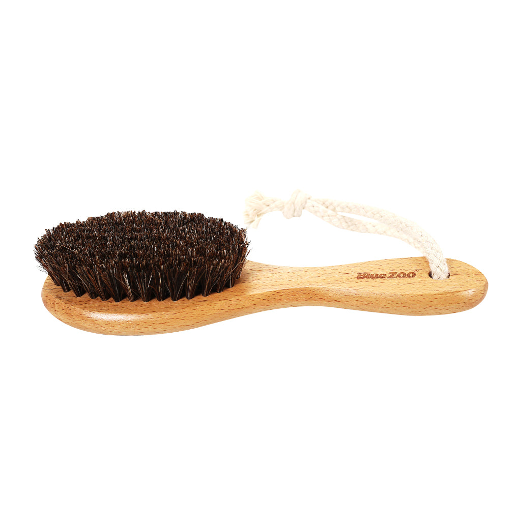 Men Barber Beard Mustache Facial Hair Grooming Styling Brush Tool Wood