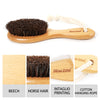 Men Barber Beard Mustache Facial Hair Grooming Styling Brush Tool Wood