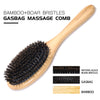 Durable Handmade Massage Scalp Brush Paddle Cushion Hair Brush With Bag