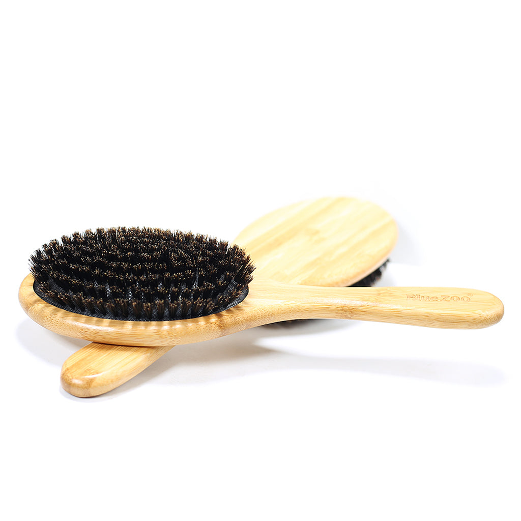 Durable Handmade Massage Scalp Brush Paddle Cushion Hair Brush With Bag