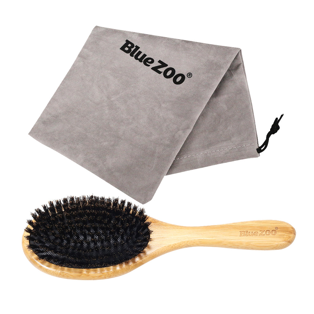 Durable Handmade Massage Scalp Brush Paddle Cushion Hair Brush With Bag