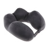 Memory Foam U Shaped Travel Neck Head Rest Pillow Support Cushion Dark Gray