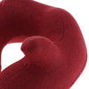 U shaped Travel Pillow Neck Support Head Rest Cushion & Eye Mask Wine red