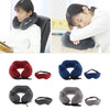 U shaped Travel Pillow Neck Support Head Rest Cushion & Eye Mask Wine red