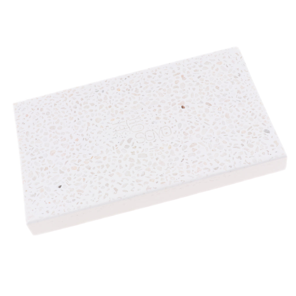 Diatomite Earth Bathroom Soap Bar Holder Coaster Mat Dish Rectangle White