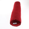 Orthopedic Neck Roll Pillow Round Cervical Support Spine Pillow Wine Red