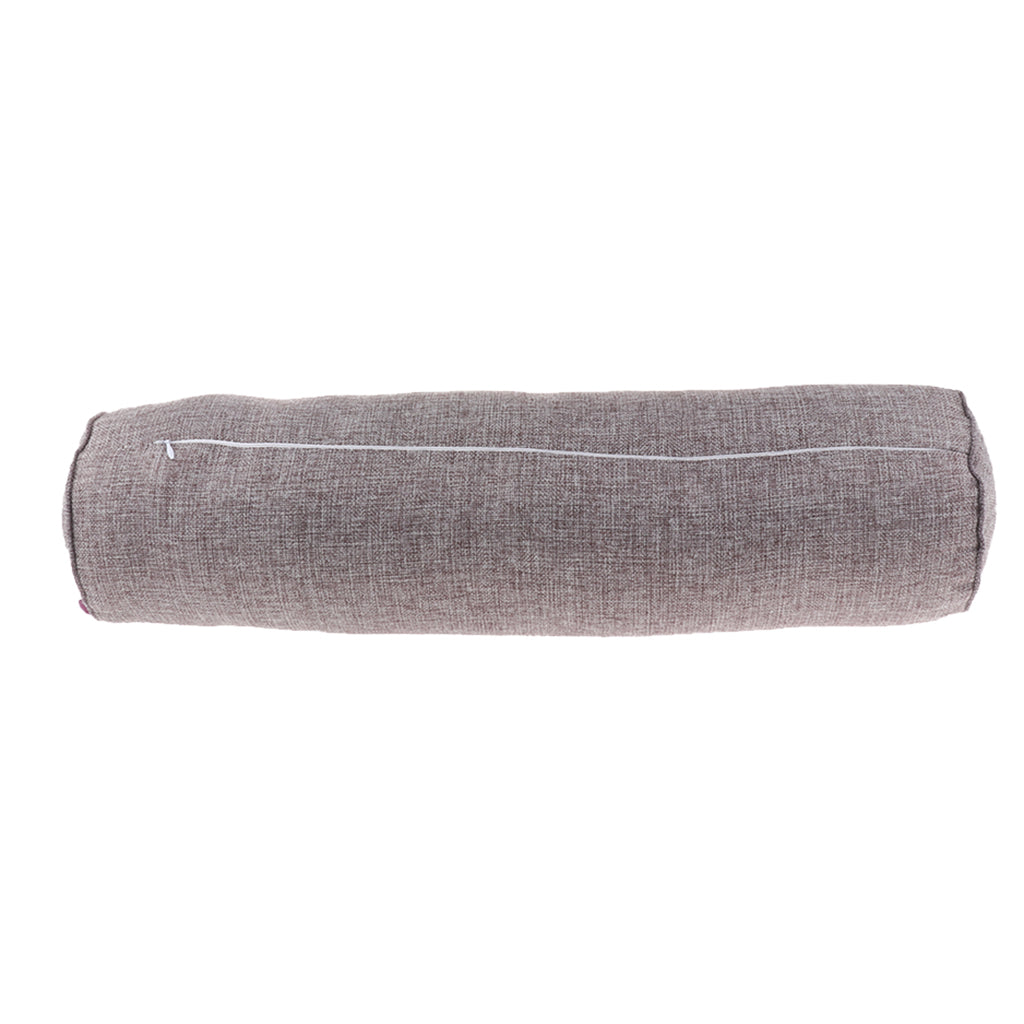 Orthopedic Neck Roll Pillow Round Cervical Support Spine Pillow Gray