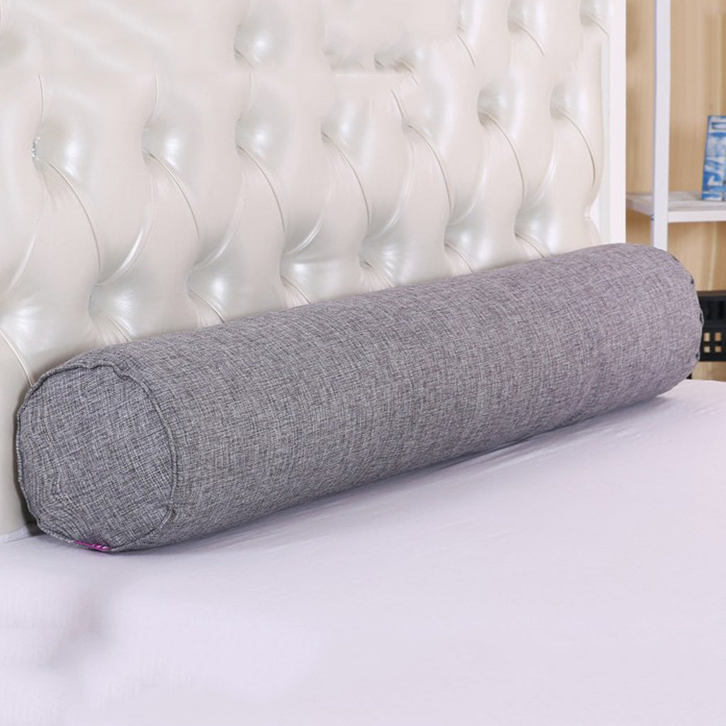 Orthopedic Neck Roll Pillow Round Cervical Support Spine Pillow Gray