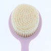 SPA Bath Exfoliation Brush Body Shower Scrubber with Long Handle Pink