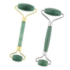 Jade Stone Facial Massage Double Roller Face Neck Massager Green