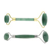 Jade Stone Facial Massage Double Roller Face Neck Massager Green