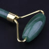 Jade Stone Facial Massage Double Roller Face Neck Massager Green