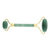 Jade Stone Facial Massage Double Roller Face Neck Massager Green