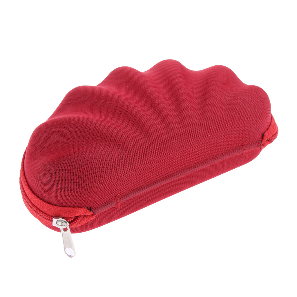 4Pcs EVA Zipper Eyeglass Box Glasses Case Protector Container Red