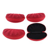 4Pcs EVA Zipper Eyeglass Box Glasses Case Protector Container Red