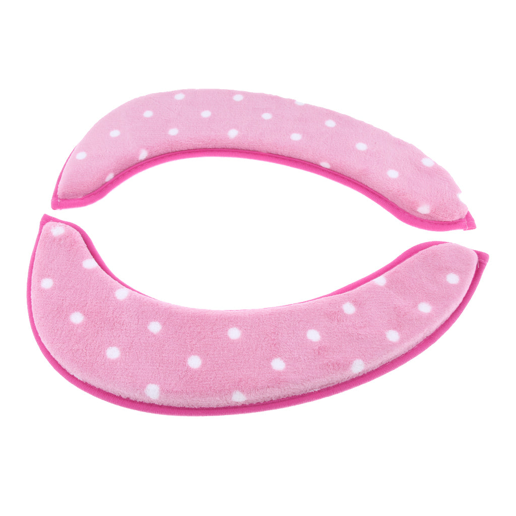 Self Adhesive Washable Bathroom Toilet Seat Cover Warm Cushion Pad Pink