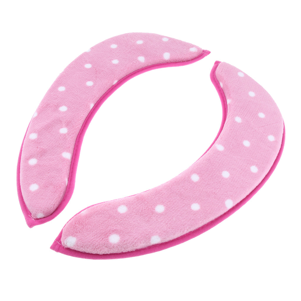 Self Adhesive Washable Bathroom Toilet Seat Cover Warm Cushion Pad Pink