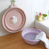 Portable Plastic Foldable Washbasin For Face Wash/Foot-soaking Purple