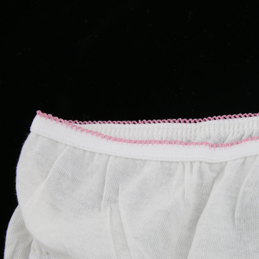 5 Pieces Women Disposable Cotton Large Underwear Travel Panties White L