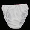 5 Pieces Women Disposable Cotton Large Underwear Travel Panties White L