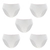 5 Pieces Women Disposable Cotton Large Underwear Travel Panties White L