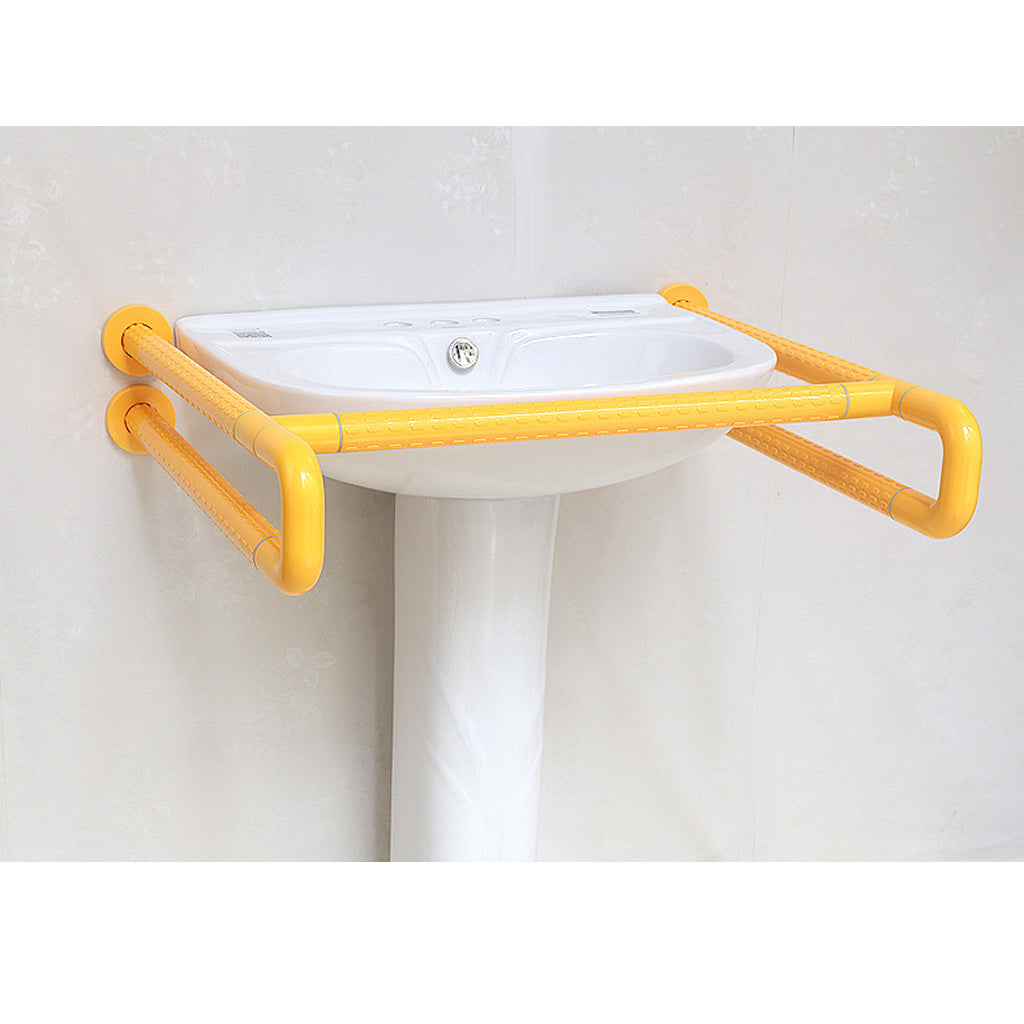 Anti-Slip Bathroom Grab Bars Handrail Elderly Disabled Safety Handle Yellow