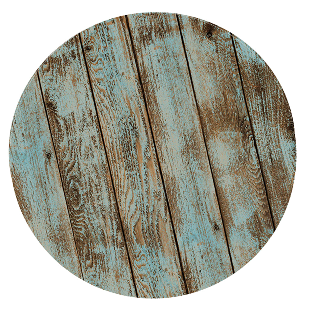 Table Cover Cloth Round Table Cloth for 1.2m Dimater Tables BBQ Shabby Wood