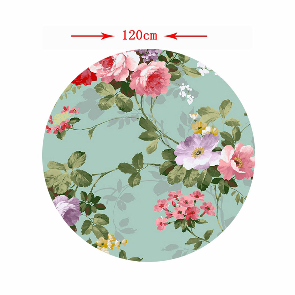 Waterproof Non-slip Round Elastic Table Cover Table Cloth F - 1.2m (47 Inch)