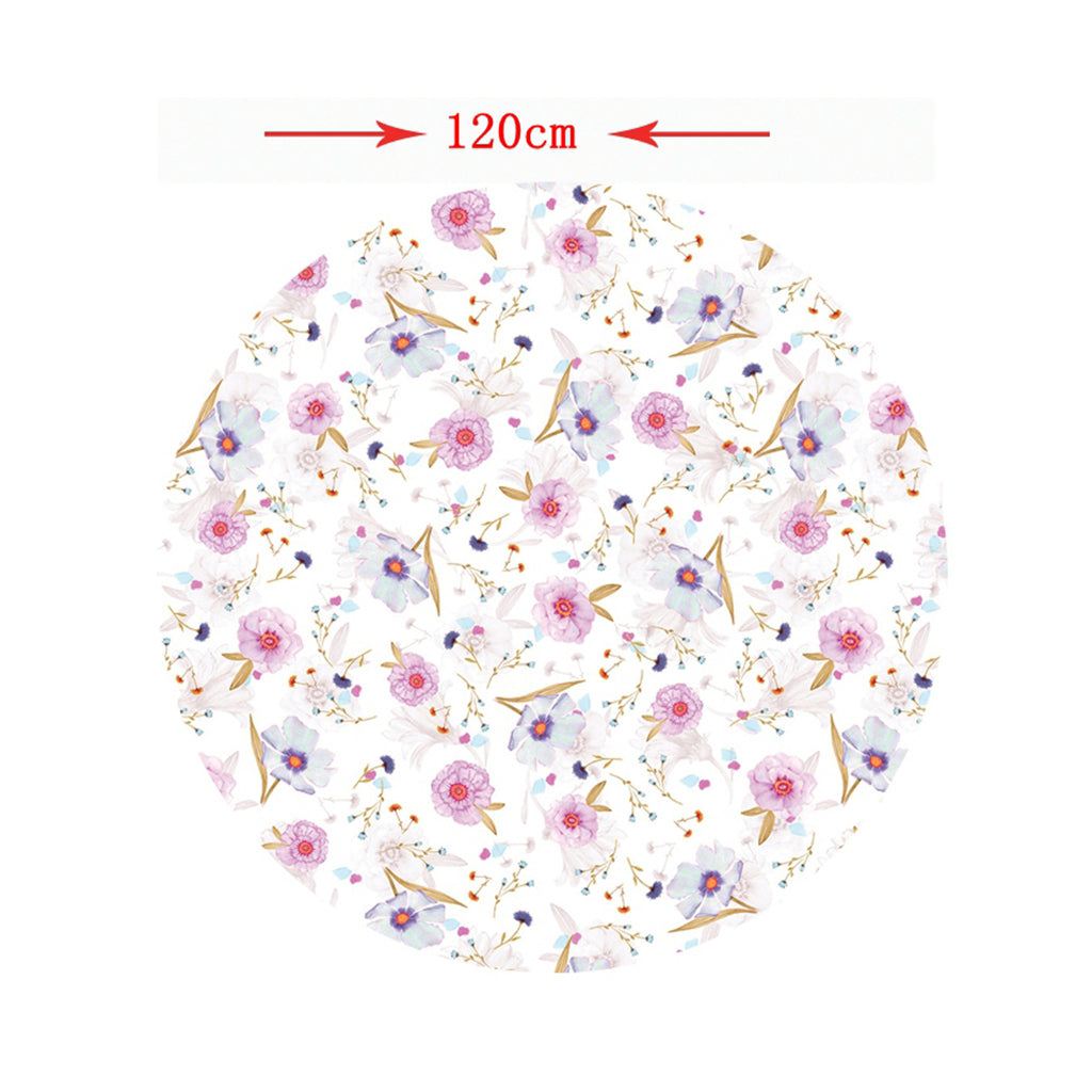 Waterproof Non-slip Round Elastic Table Cover Table Cloth E - 1.2m (47 Inch)