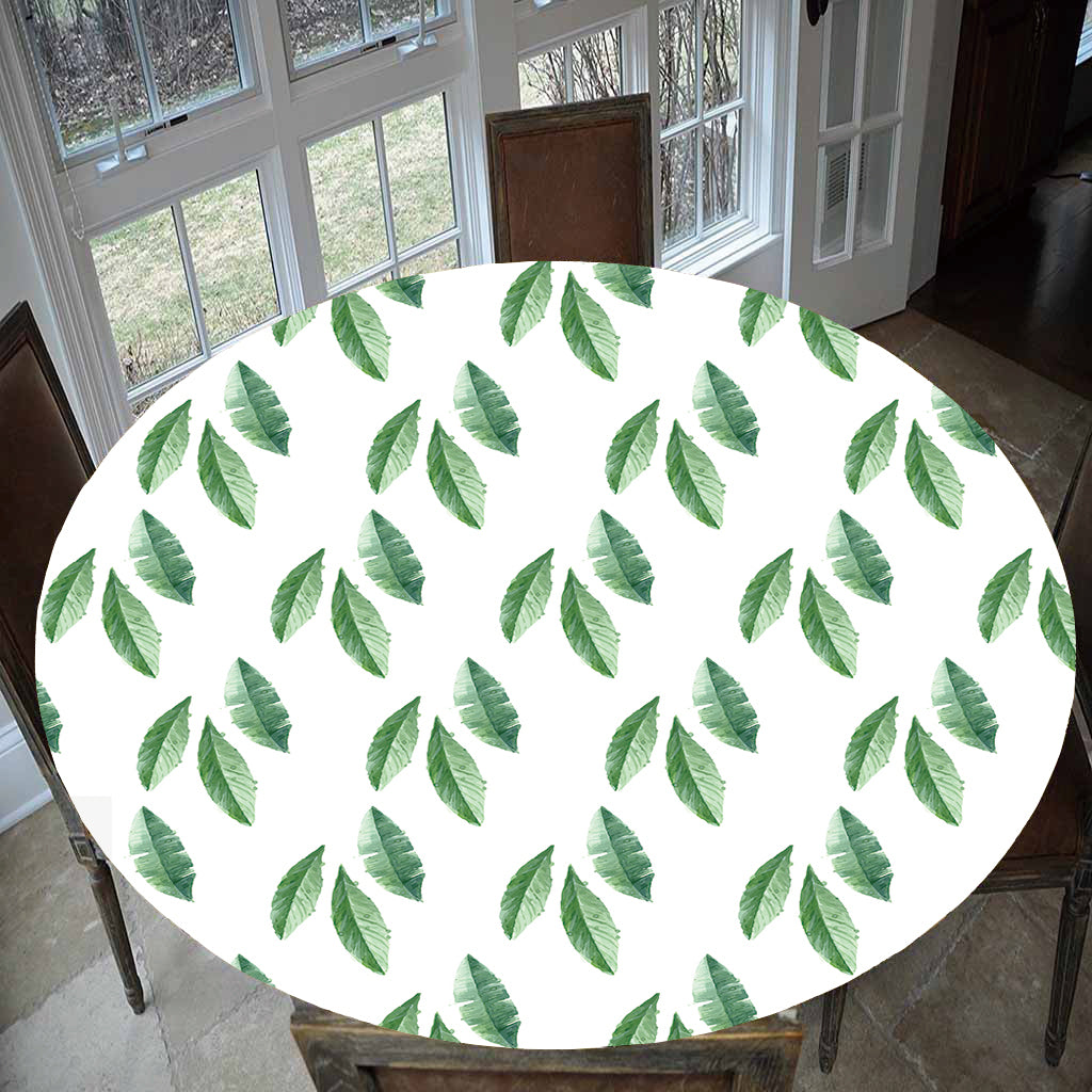 Waterproof Non-slip Round Elastic Table Cover Table Cloth D - 1.2m (47 Inch)