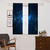 Set of 2 Panels Digital Printing 3D Curtains 140x100cm Star sky