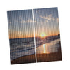 Set of 2 Panels Digital Printing 3D Curtains 140x100cm sunset sea