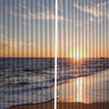 Set of 2 Panels Digital Printing 3D Curtains 140x100cm sunset sea