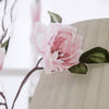 Floral Design Roman Short Window Curtain Sheer Voile #4 Pink 140x160cm