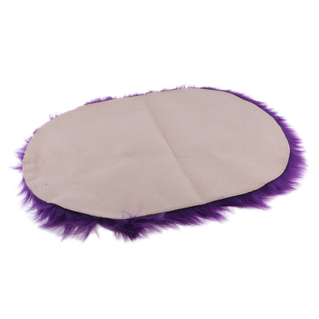 Soft Sheepskin Fluffy Skin Faux Fur Rug Mat Rugs 50x80cm Purple