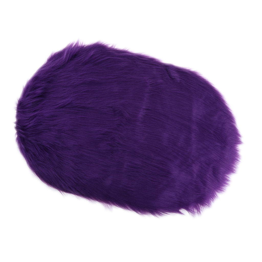 Soft Sheepskin Fluffy Skin Faux Fur Rug Mat Rugs 50x80cm Purple