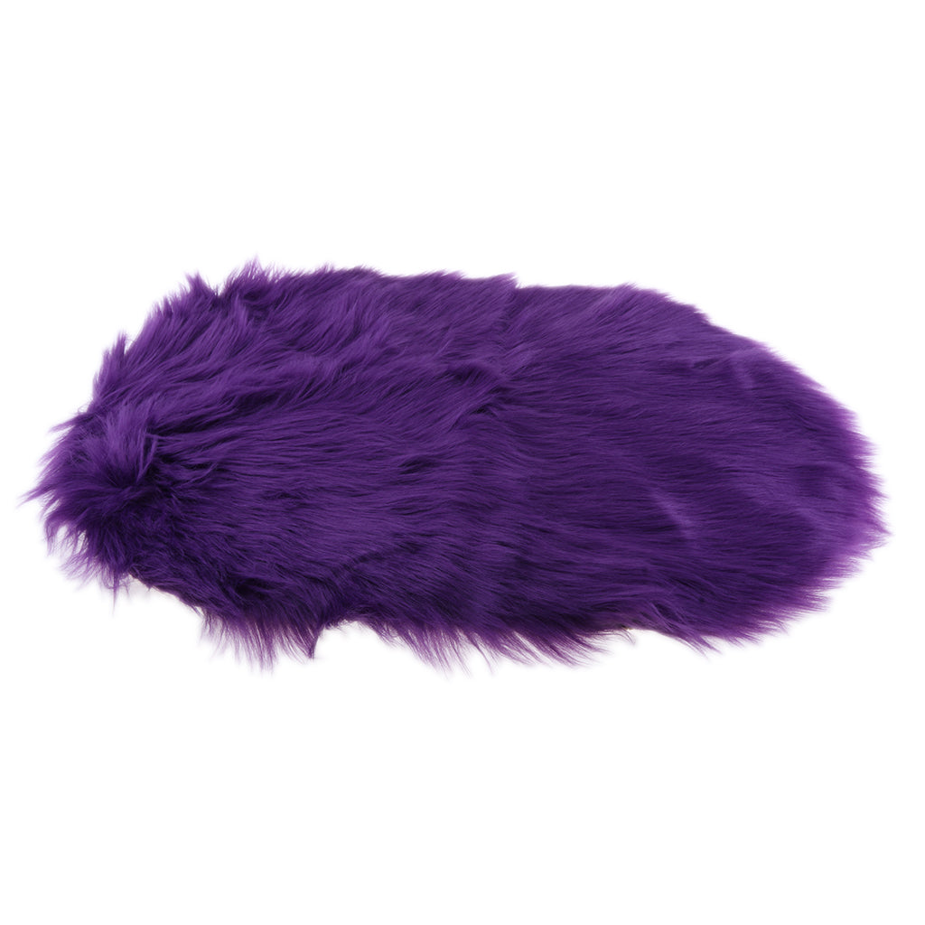 Soft Sheepskin Fluffy Skin Faux Fur Rug Mat Rugs 50x80cm Purple