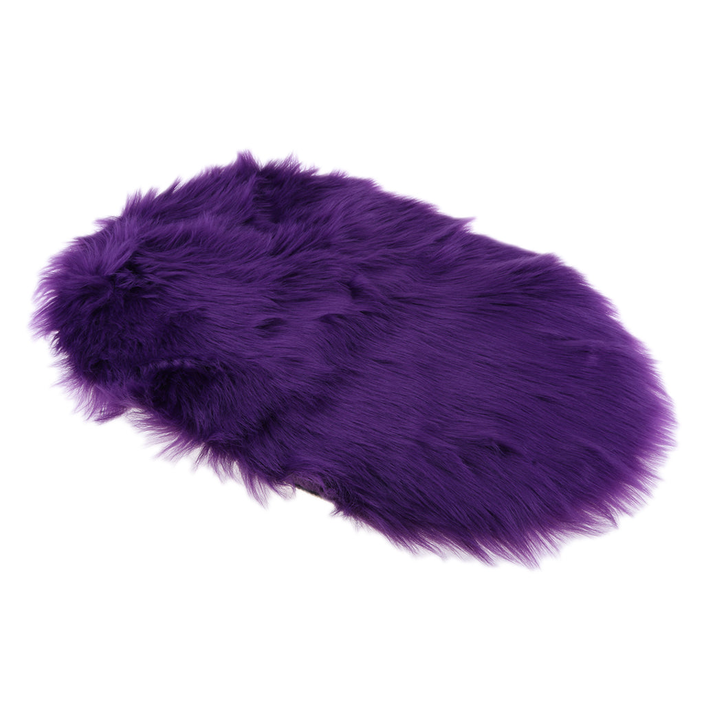 Soft Sheepskin Fluffy Skin Faux Fur Rug Mat Rugs 50x80cm Purple