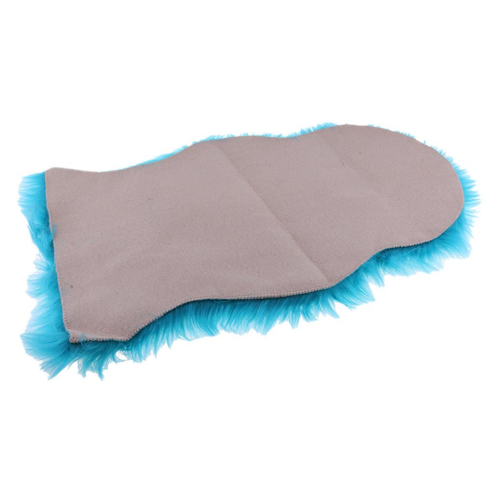 60x90cm Shaggy Soft Faux Sheepskin Area Rug Floor Carpet Mat Blue